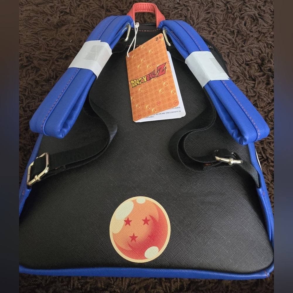 Loungefly Dragon Ball Z Triple Pocket Backpack BRAND NEW NWT Goku Vegeta Gohan. - Picture 2 of 10